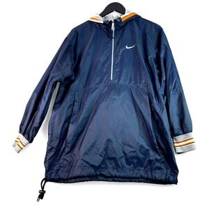 Vintage Nike Navy Blue Windbreaker Pullover Jacket Sz S 4-6